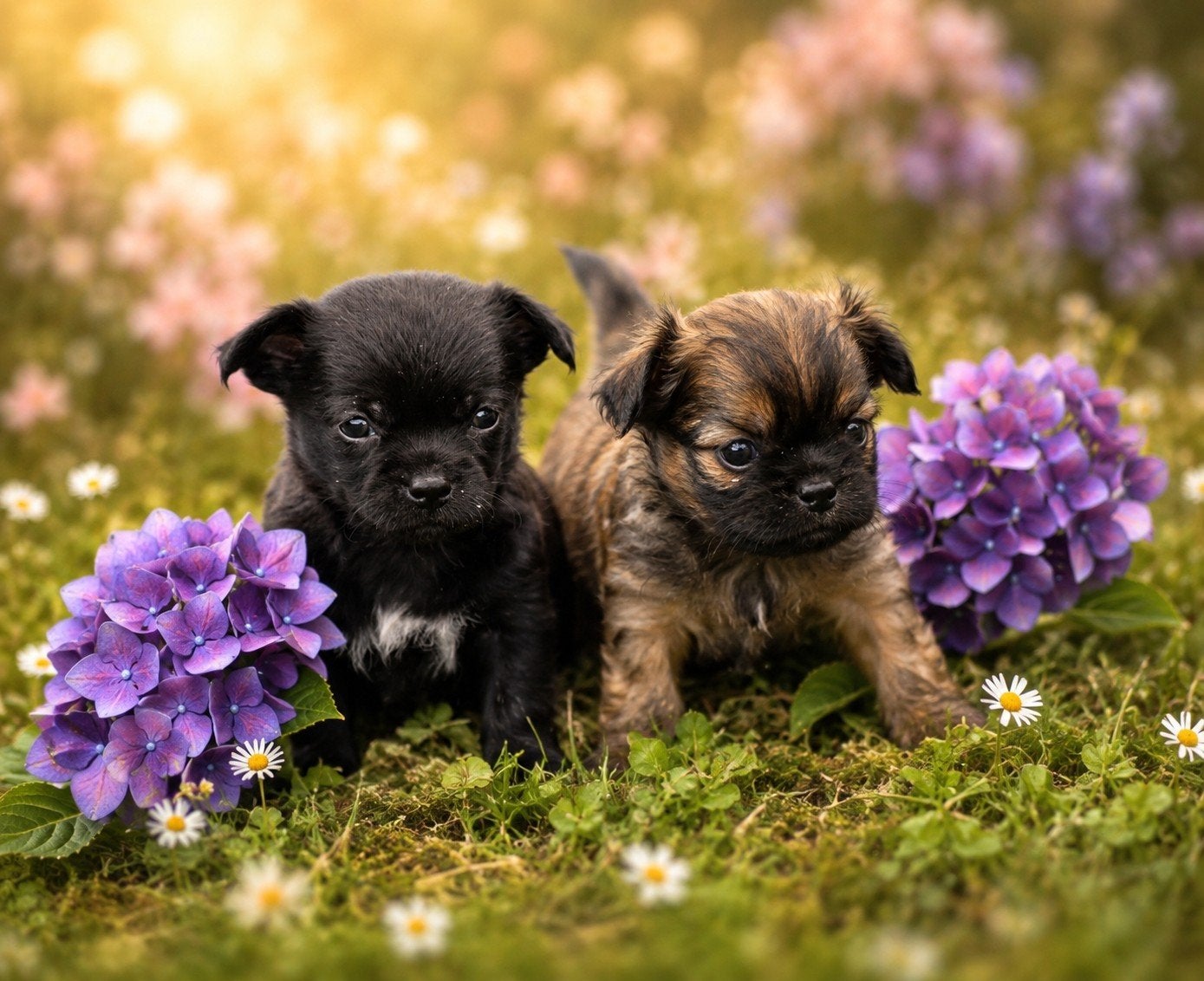 2 mannetjes zoeken hun mandje kruising chihauhau shih tzu, Dieren en Toebehoren, België, Particulier, Reu, 8 tot 15 weken