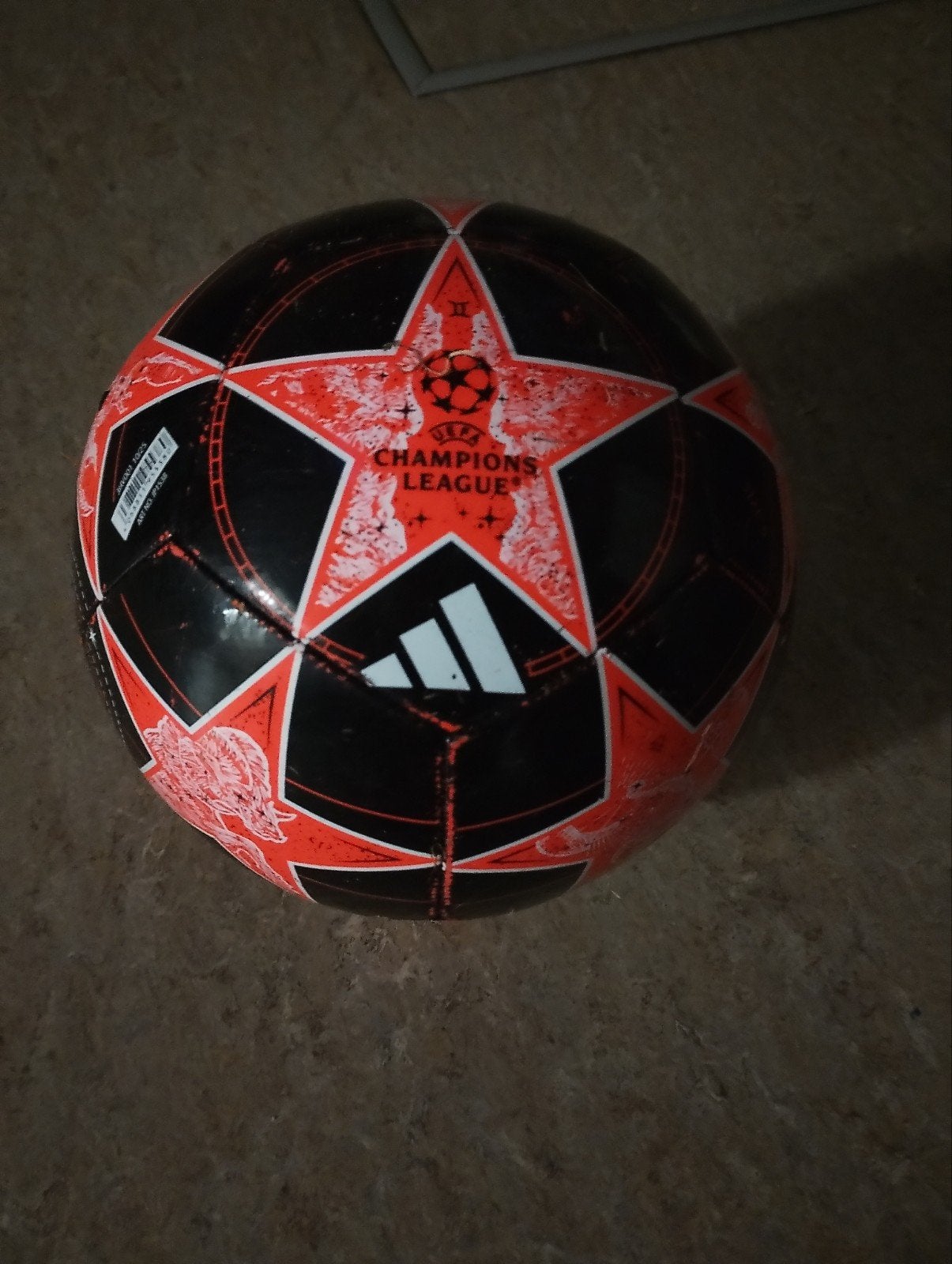 Adidas Champions League Voetbal - Zwart/Oranje, Ophalen, Gebruikt, Bal