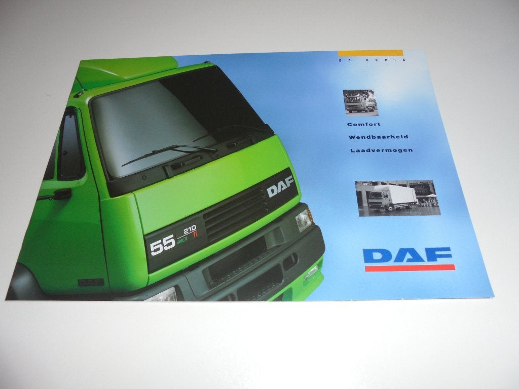 brochure DAF 55 serie  1996, Ophalen of Verzenden, Nieuw, Overige merken