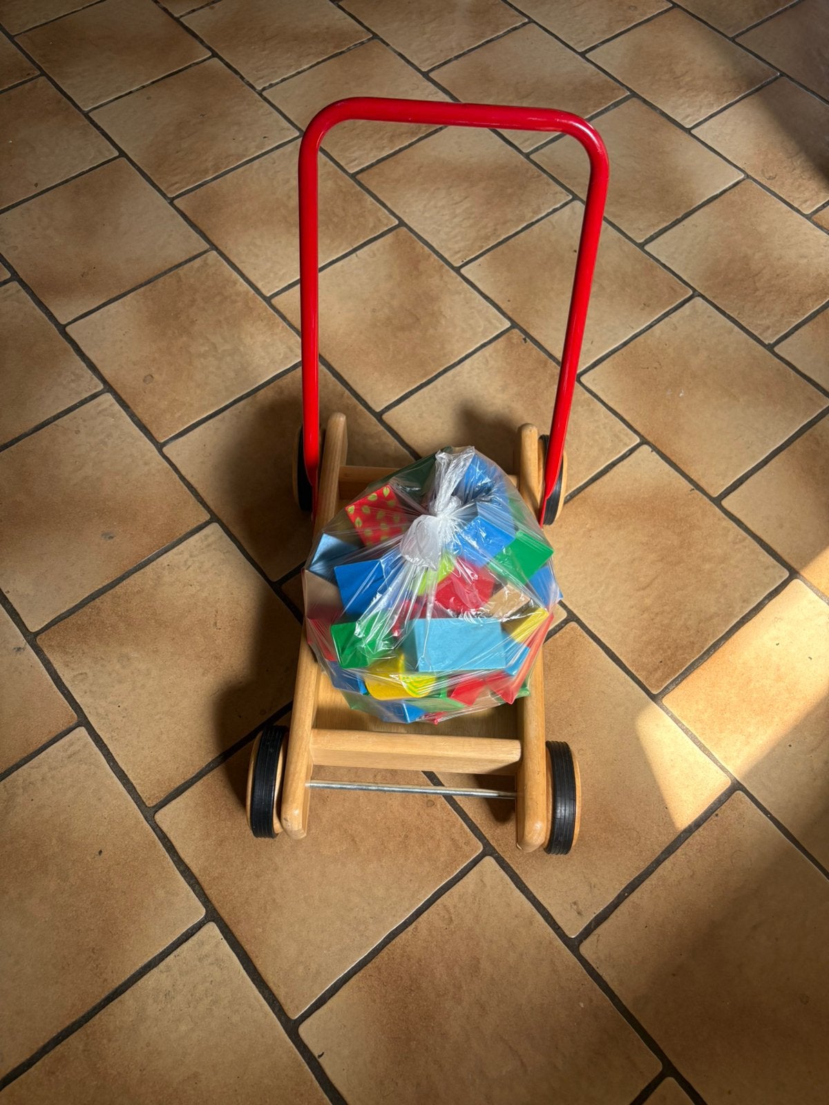 Blokkenkar met houten blokken, nieuw, Ophalen, Nieuw