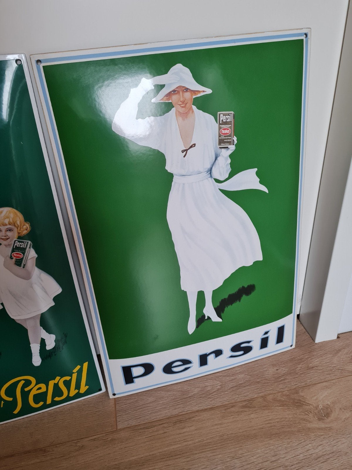 persil jaren 80 emaille bord, Ophalen of Verzenden, Zo goed als nieuw, Reclamebord