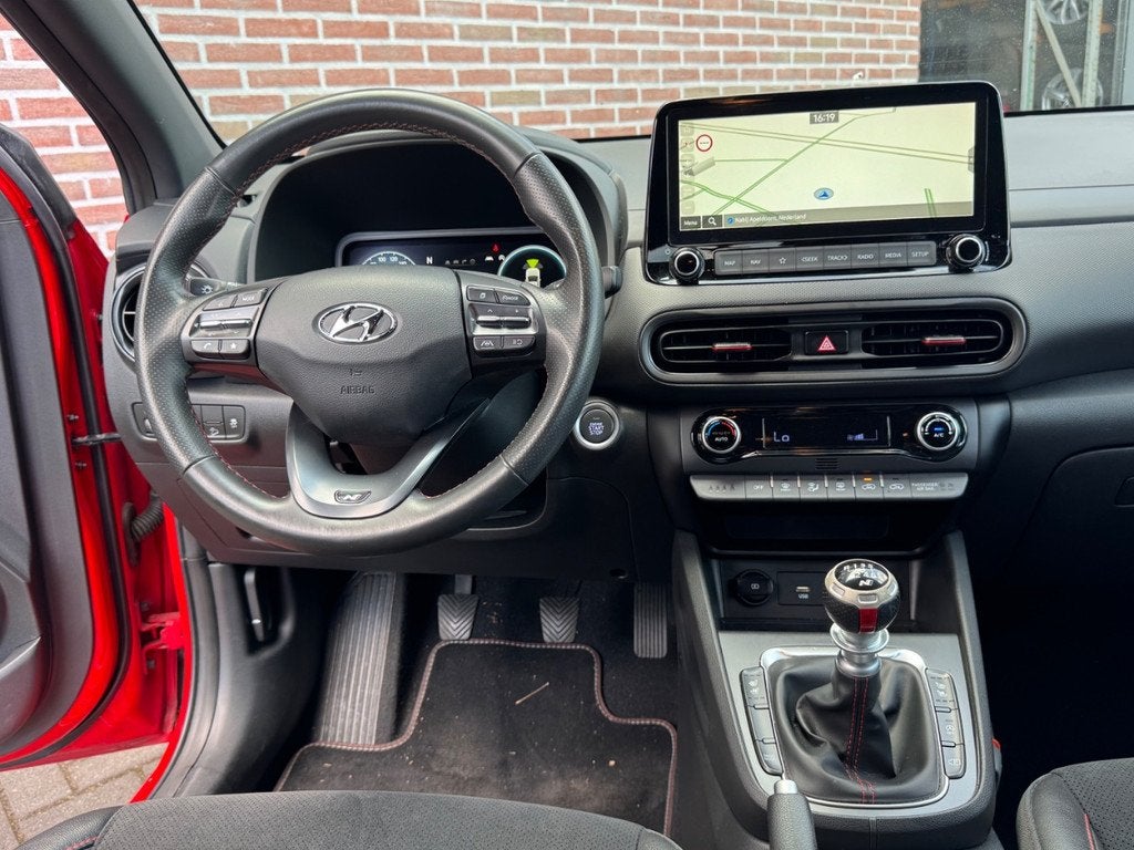 Hyundai Kona 1.0 T-GDI | N Line | Navi | Camera | Leer Alcan, Auto's, Hyundai, Gebruikt, Euro 6, 3 cilinders, SUV of Terreinwagen