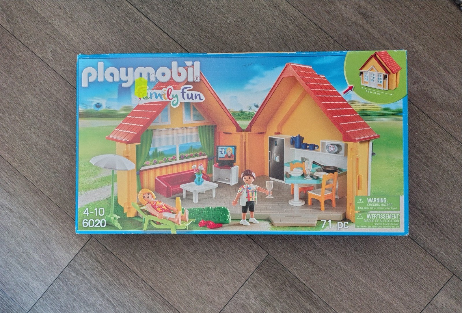 Playmobil Family Fun Huis 6020 - 71-delig, compleet in doos, Ophalen of Verzenden, Zo goed als nieuw, Overige merken