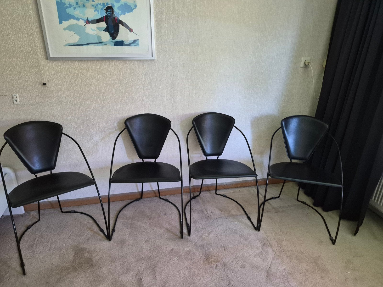 Arrben Linda post modern Italiaans design zeer nette staat., Ophalen, Italiaans jaren 80, Zwart, Zo goed als nieuw