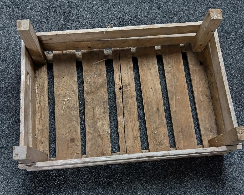 Vijf bollenkistjes/kratjes, ophalen in Zwijndrecht, Ophalen, Rechthoekig, Hout, Tuin