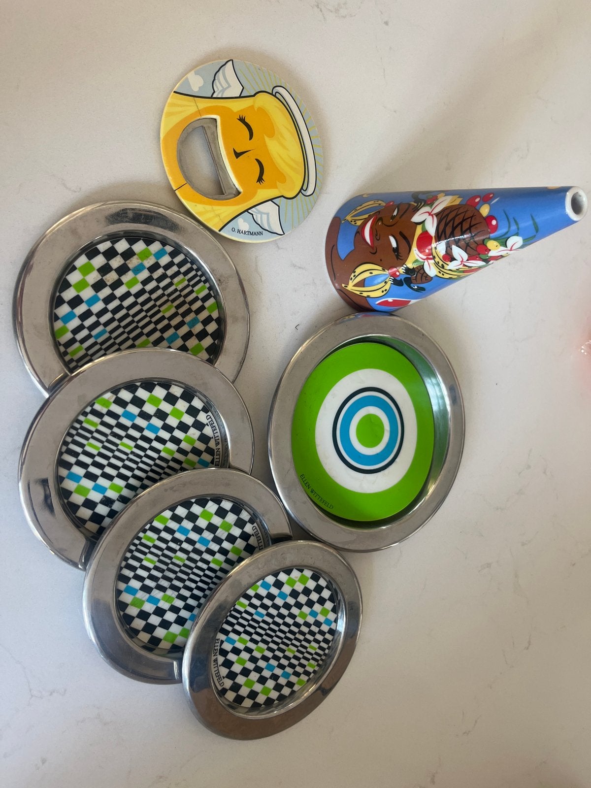 Ritzenhoff Design Collectie: Onderzetters, Flesopener, Zoutv, Ophalen