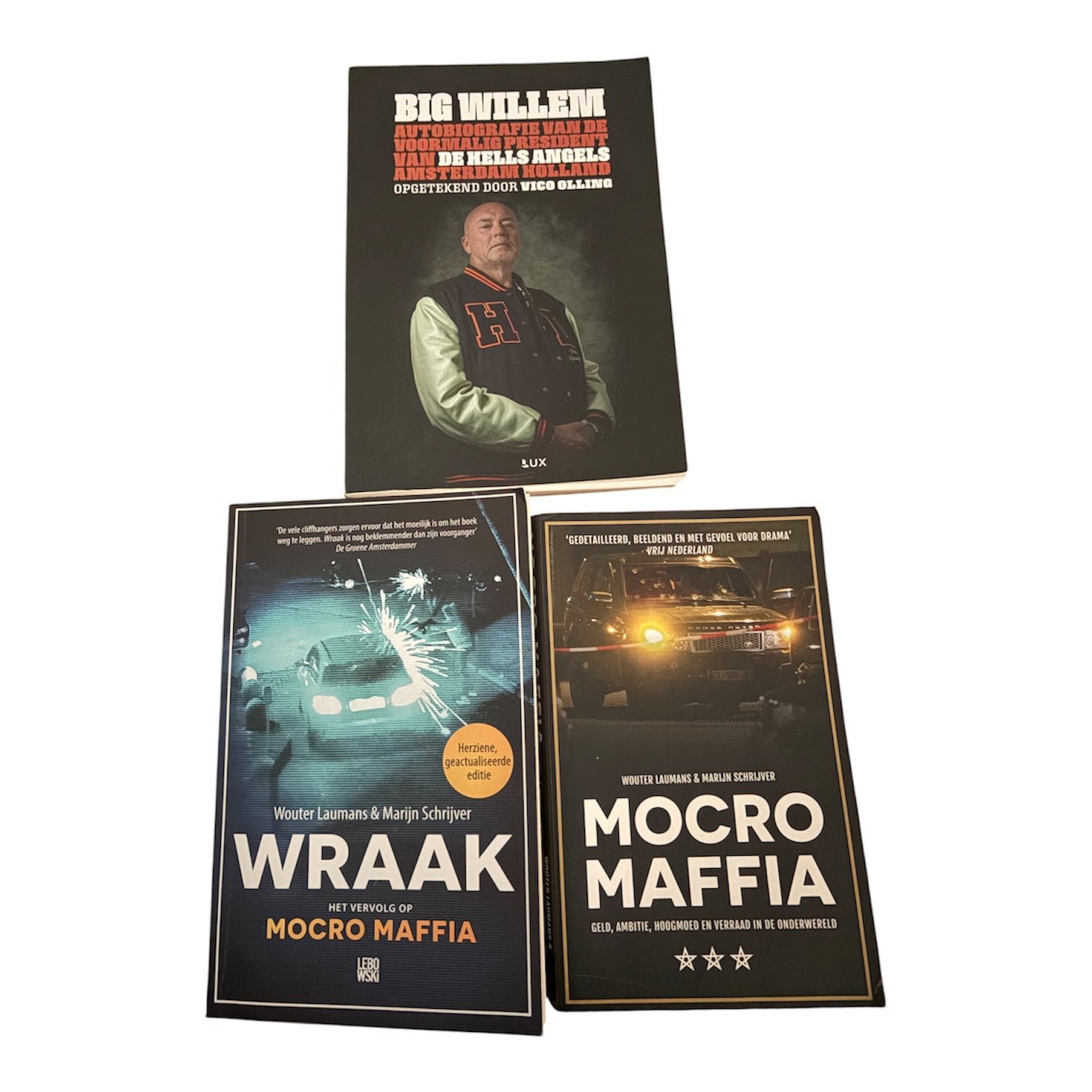 True Crime / Onderwereld boekenpakket – 3 boeken, Boeken, Ophalen of Verzenden, Zo goed als nieuw, Diverse auteurs