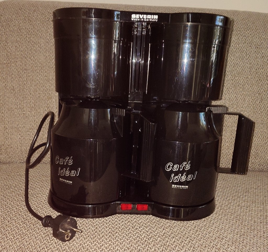 Koffiezetapparaat Severin met dubbele thermoskan, Witgoed en Apparatuur, 10 kopjes of meer, Gemalen koffie, Ophalen of Verzenden