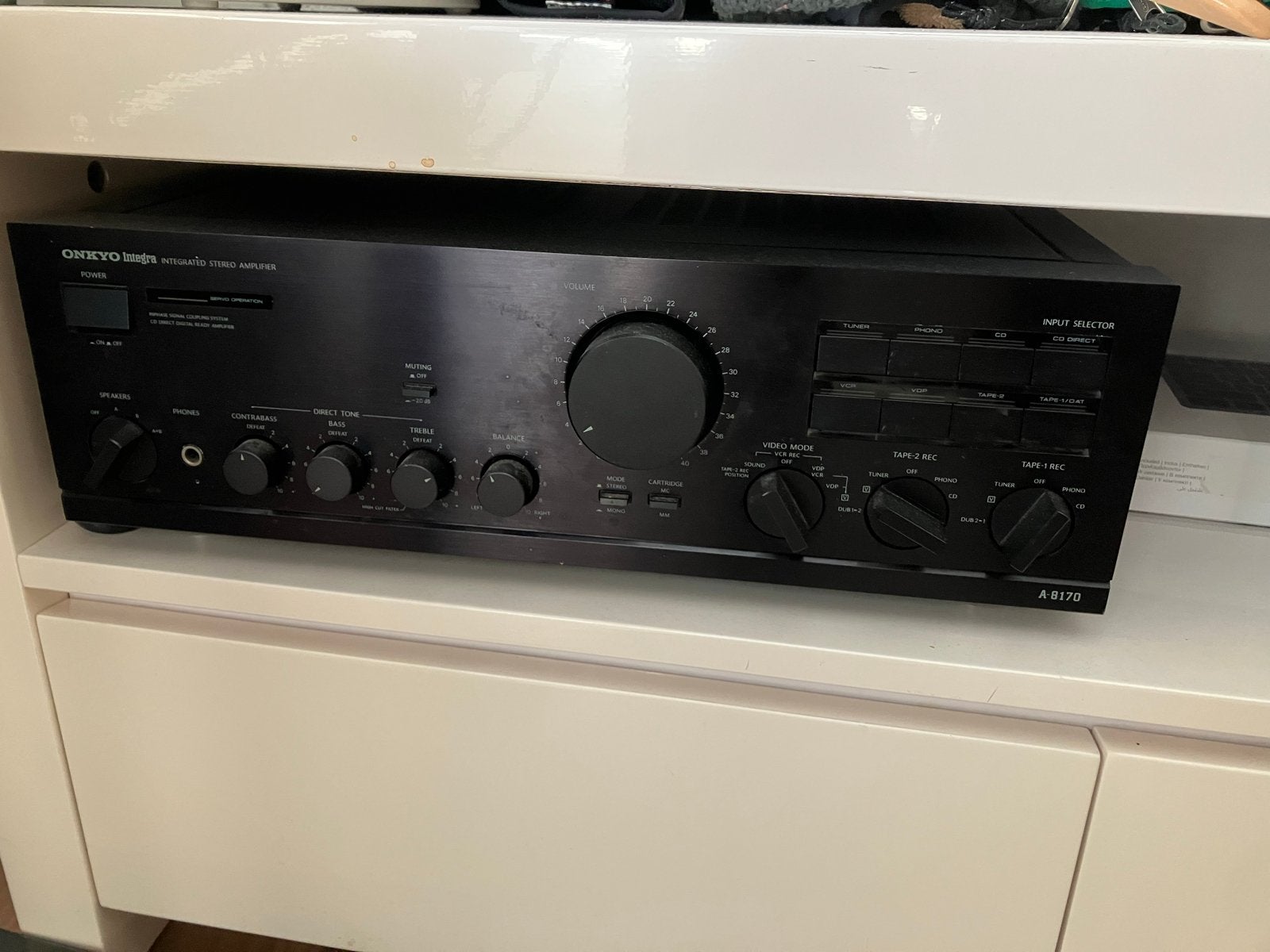 ONKYO Integra A-8170 Stereo Versterker - Vintage Audio, Gebruikt, Ophalen of Verzenden, 60 tot 120 watt, Stereo