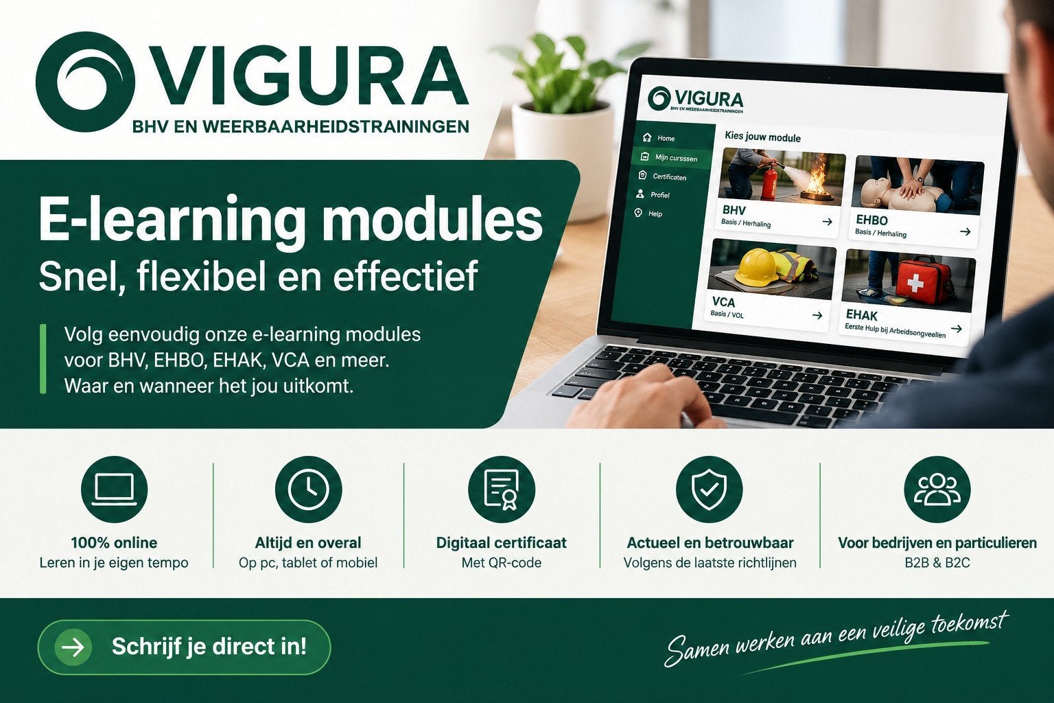 BHV, VCA & Weerbaarheid E learning certificaat | Vanaf €27,5, Diensten en Vakmensen, Thuisstudie, Persoonlijke ontwikkeling