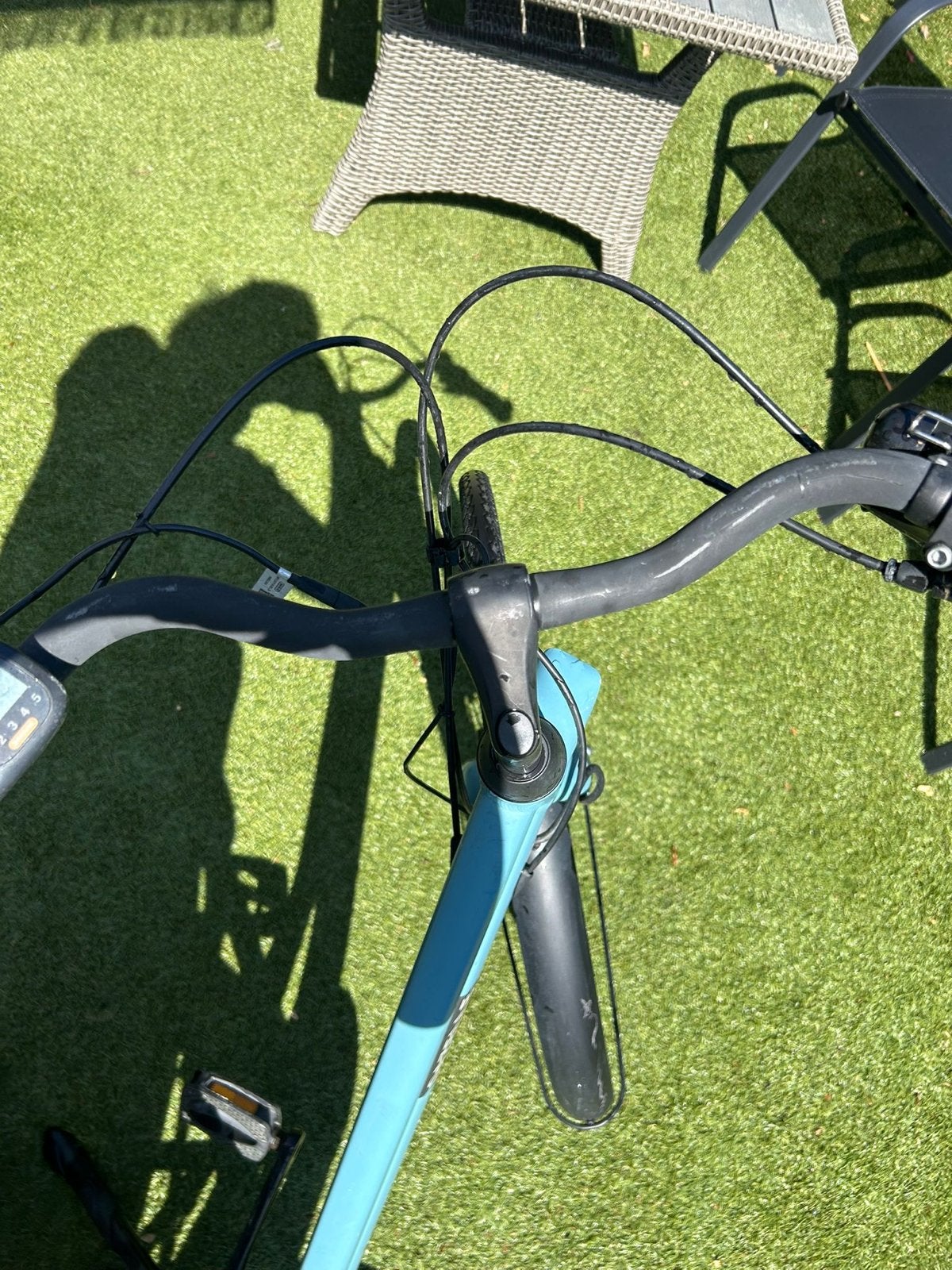 Gazelle Esprit E-bike - Lichtblauw, 7 versnellingen, Ophalen, Velgrem, Versnellingen, Zo goed als nieuw