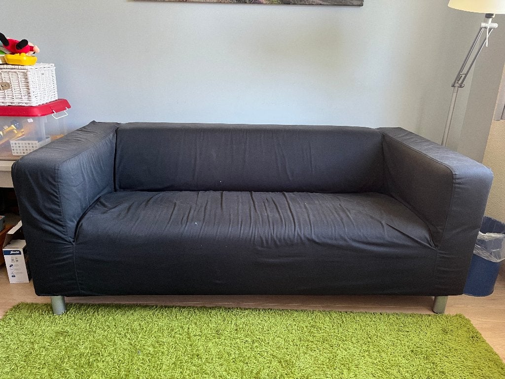 IKEA KLIPPAN 2-zitsbank - In prima staat, Huis en Inrichting, Banken | Bankstellen, Ophalen, Gebruikt, Tweepersoons, 75 tot 100 cm