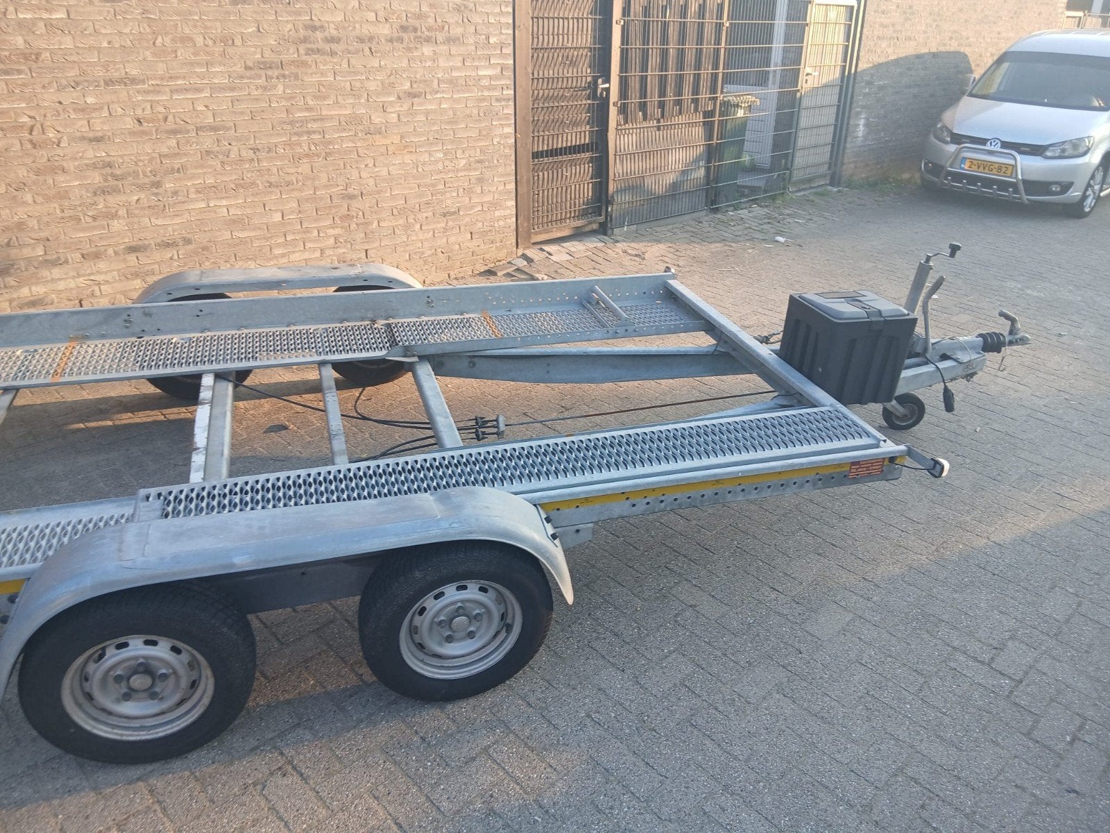 Eduard autotransporter, dubbelasser, 100 liter of meer, Ophalen, Gebruikt, Transportkar