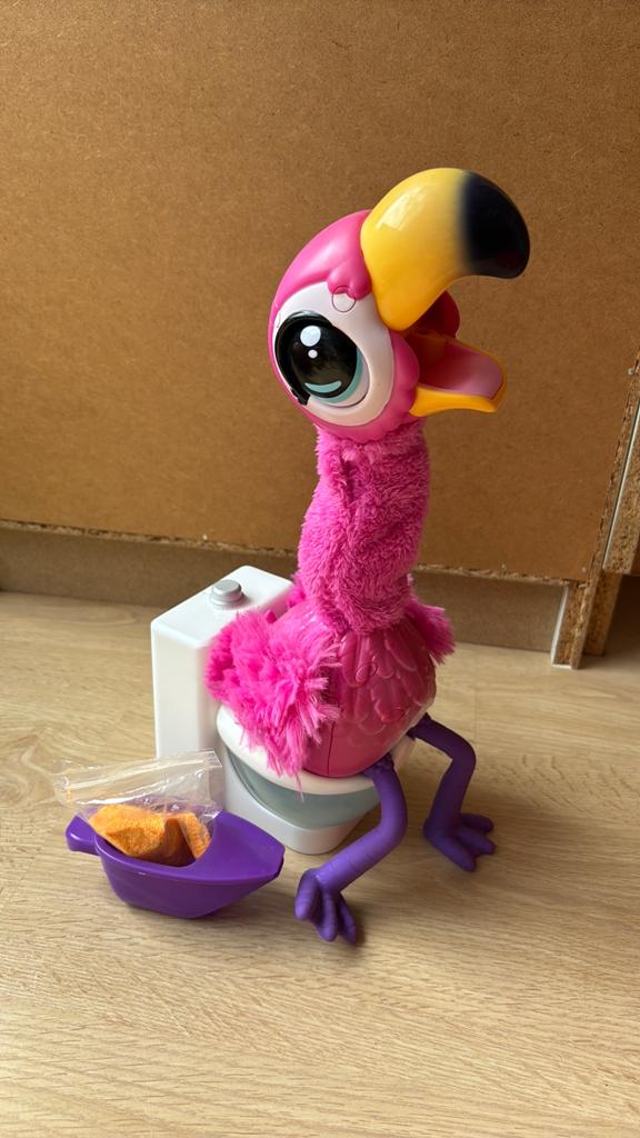 FurReal Friends Poopin' Flamingo Sherbet - Zegt je na!, Kinderen en Baby's, Speelgoed | Overig, Ophalen of Verzenden, Gebruikt