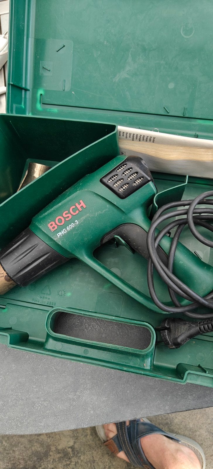 Bosch PHG 600-3 heteluchtpistool in koffer, Ophalen of Verzenden, Gebruikt, Overige typen, Bosch