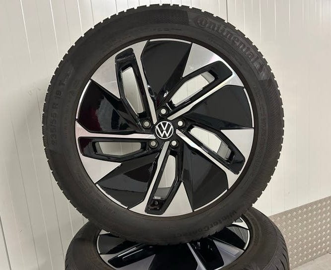 Originele VW ID4 ID5 19 inch 5x112 Hamar winter Continental, Auto-onderdelen, Banden en Velgen, Gebruikt, Banden en Velgen, Winterbanden
