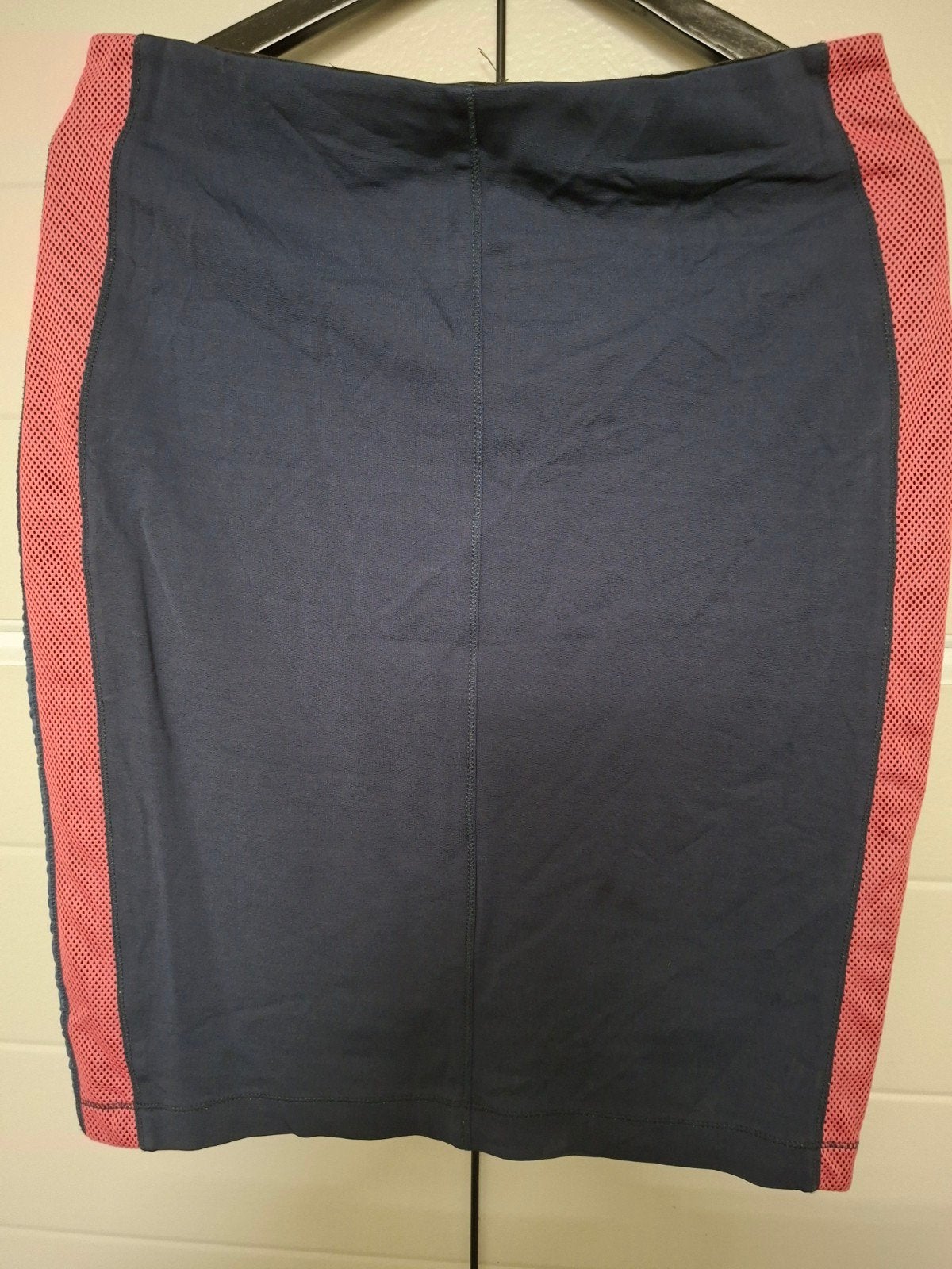 Expresso rok maat 40 - Donkerblauw met roze accenten, Kleding | Dames, Maat 38/40 (M), Ophalen of Verzenden, Knielengte, Gedragen