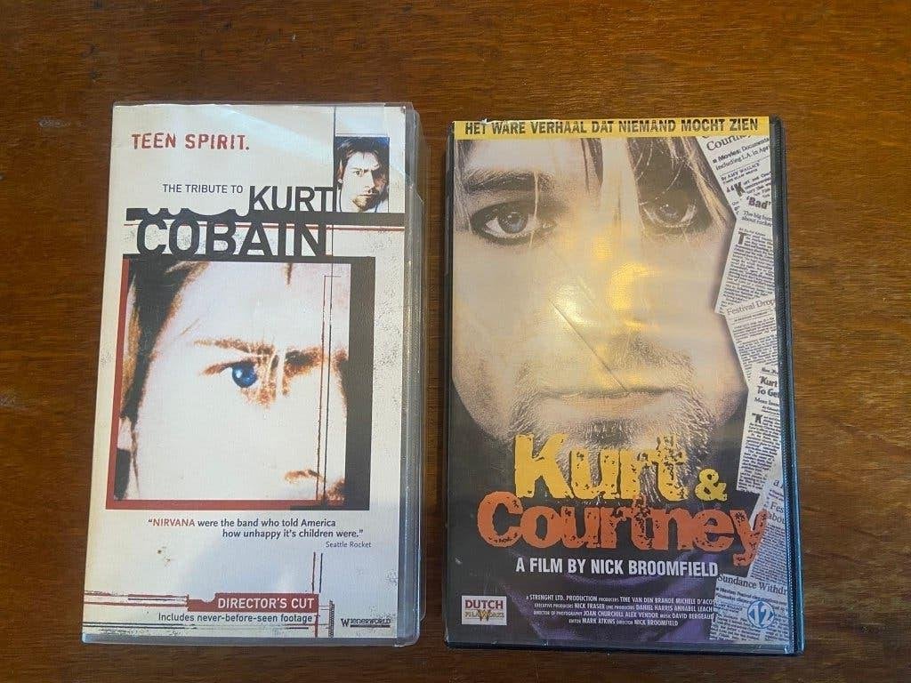 2 x VHS Kurt Cobain, Alle leeftijden, Ophalen of Verzenden, Gebruikt, Overige genres
