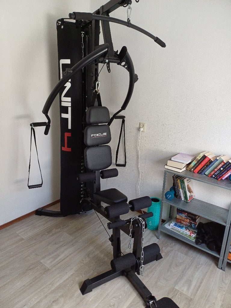 Focus fitness Unit 4 all-in-one fitnes apparaat, Ophalen, Benen, Krachtstation, Zo goed als nieuw