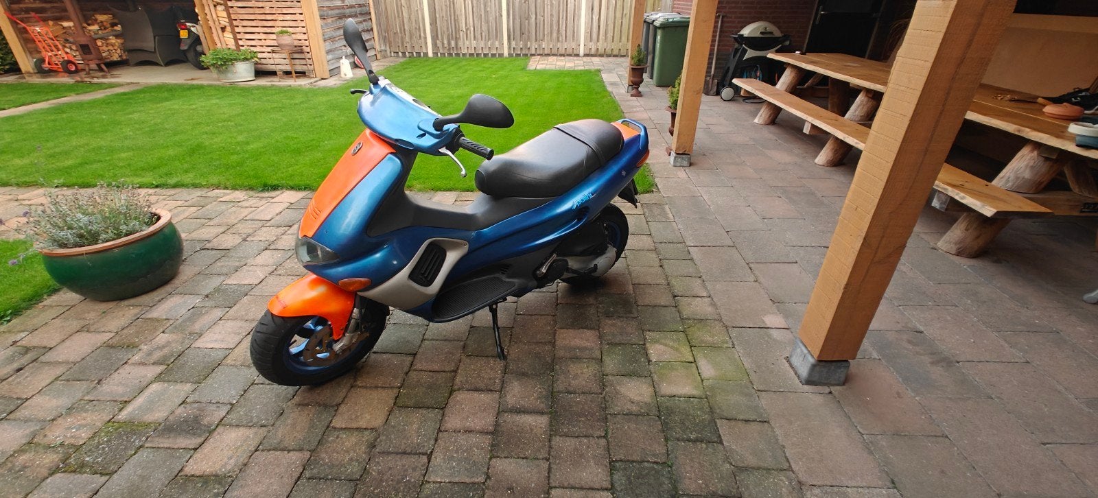 Gilera Runner 50cc Scooter - Blauw/Oranje, Ophalen of Verzenden, Gebruikt, Overige typen, Overige merken