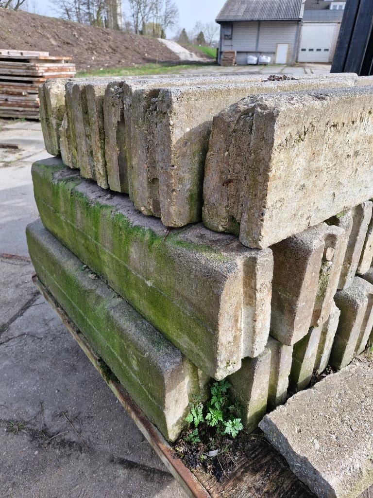 gebruikte betonbanden troitoirband 15x25x100cm, Ophalen, Gebruikt, Overige typen, Minder dan 5 m²