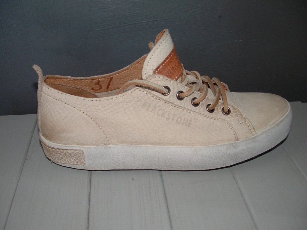 Blackstone JL25 Pytonprint sneakers gympen maat 37, Beige, Ophalen of Verzenden, Sneakers of Gympen, Blackstone