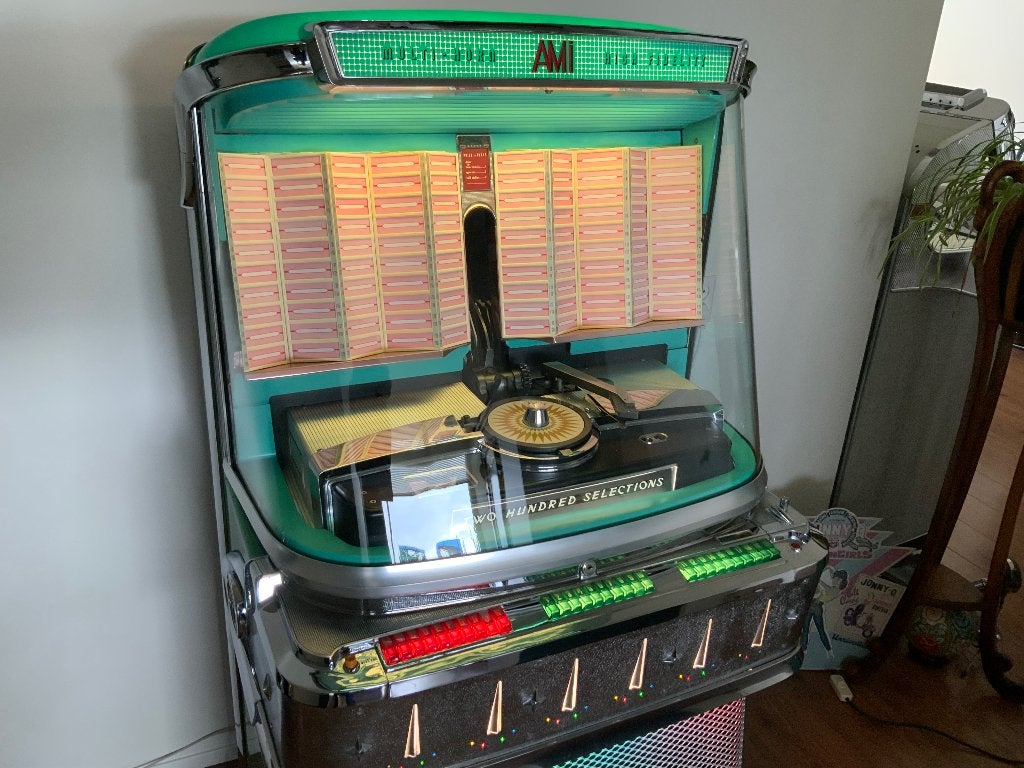 Te koop AMI I, 200 select jukebox, Verzamelen, Automaten | Jukeboxen, Ophalen, Gebruikt, 1950 tot 1960, Ami
