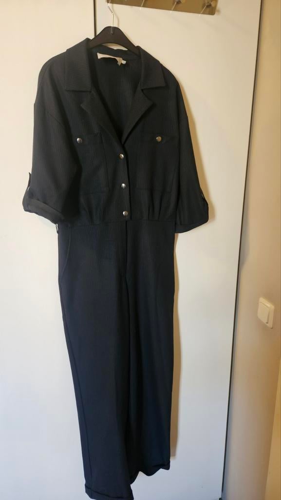 Janice jumpsuit donkerblauw - hele goede kwaliteit- maat 36, Ophalen of Verzenden, Zo goed als nieuw, Maat 36 (S), Blauw