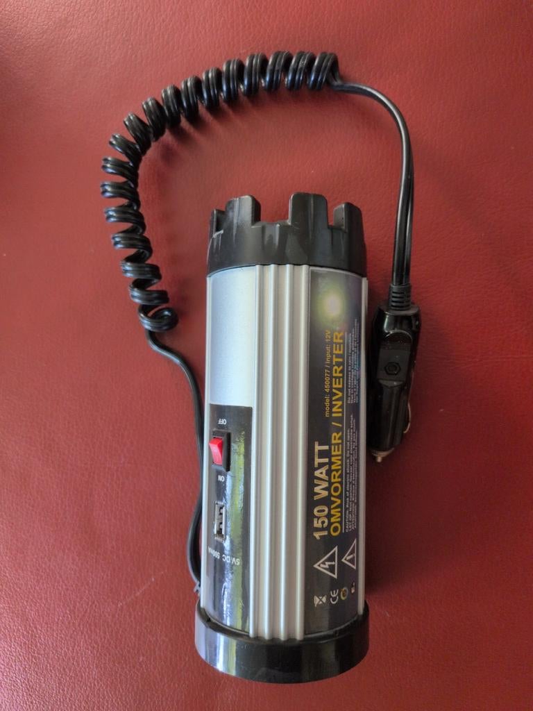 150 Watt Omvormer / Inverter 12V naar 230V, Ophalen of Verzenden, Gebruikt