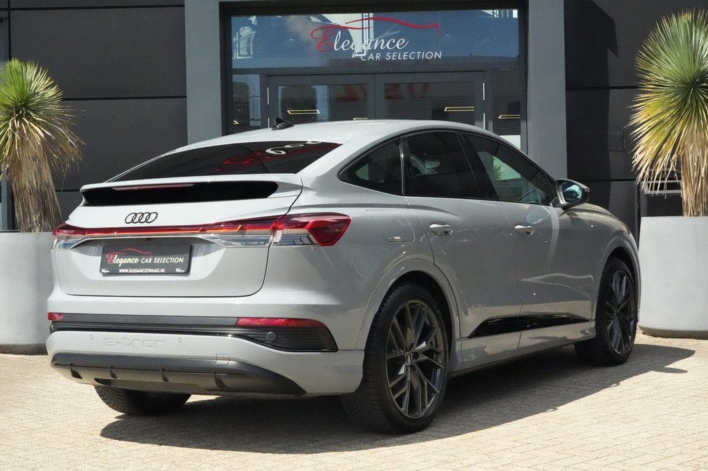 Audi Q4 Sportback e-tron 40 S edition 77 kWh 204pk Sonos/Tre, Automaat, Achterwielaandrijving, Gebruikt, Zwart