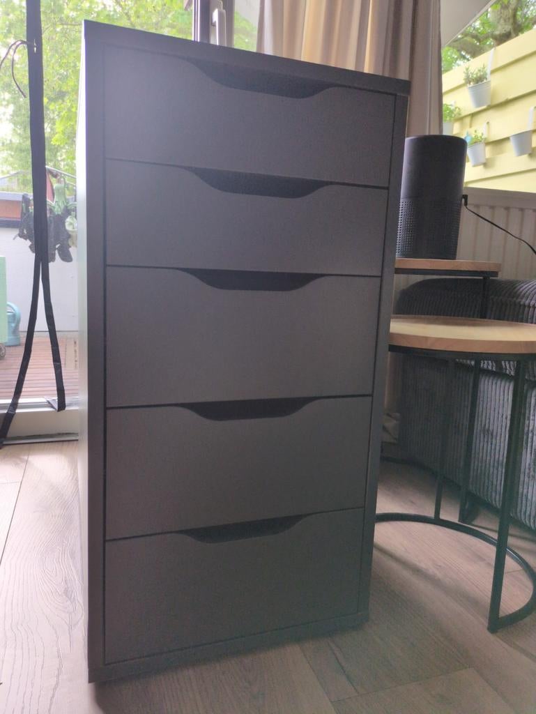 Alex ladeblok grijs - Ikea, Ophalen, Minder dan 50 cm, Gebruikt, 5 laden of meer