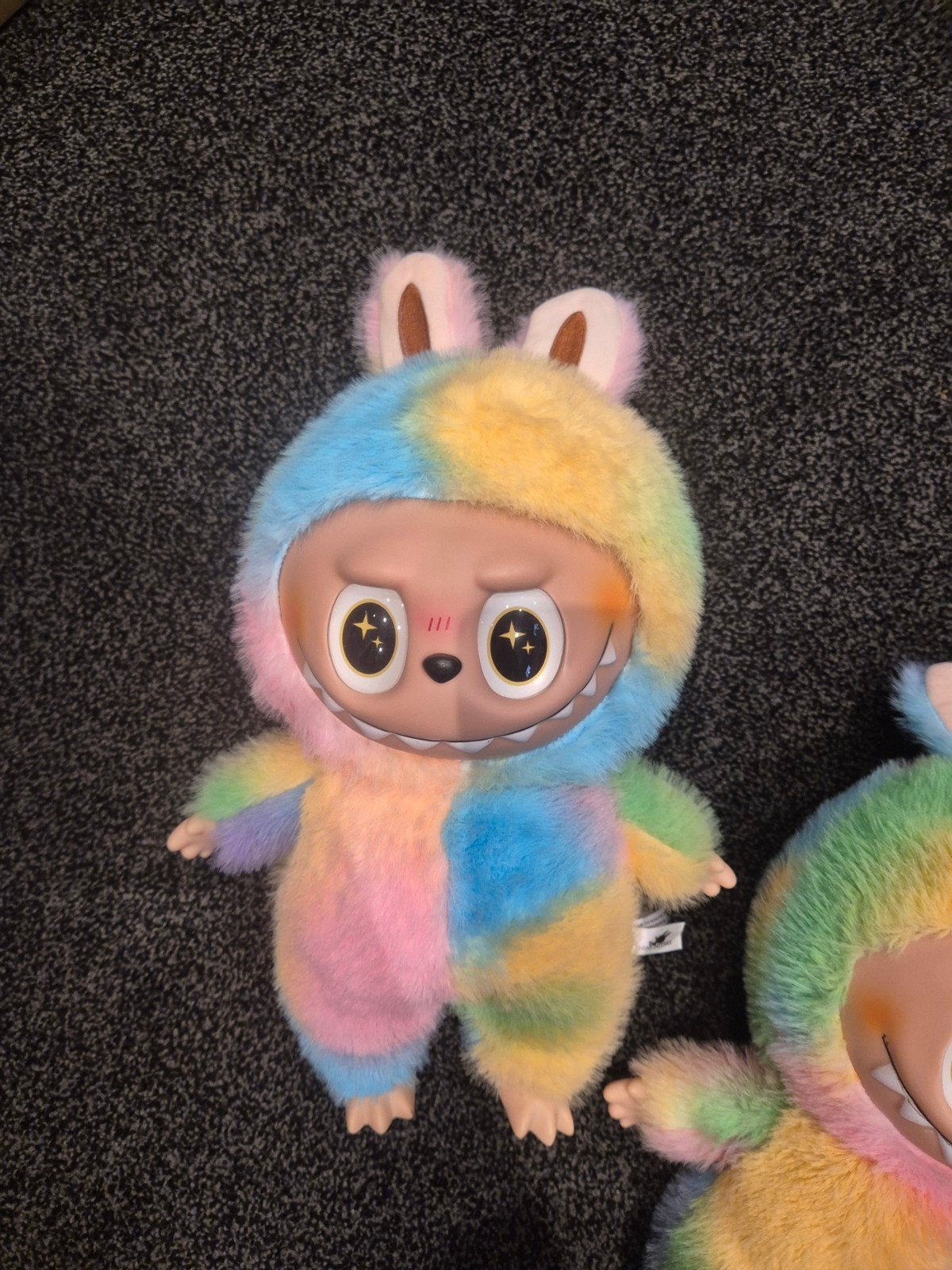 Schattige regenboog pluche knuffel met konijnenoren, Ophalen, Overige merken, Overige karakters, Konijn