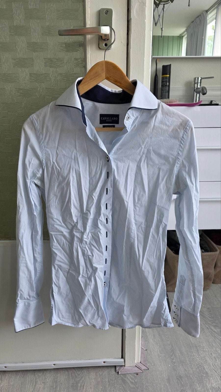 4 Cavallaro Napoli Dames Blouses (1 koop) maat M 38, Ophalen of Verzenden, Zo goed als nieuw, Maat 38/40 (M), Blauw
