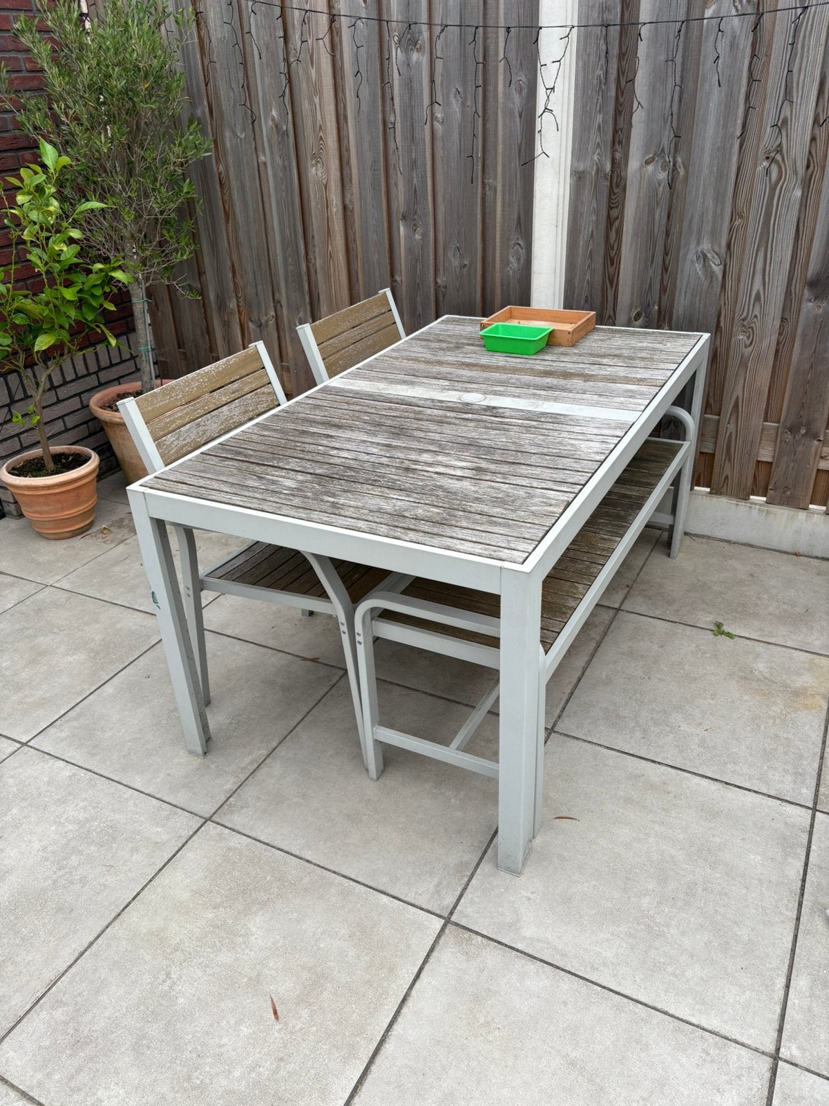 Fraaie tuinset Ikea, Ophalen, 5 zitplaatsen, Gebruikt, Tuinset