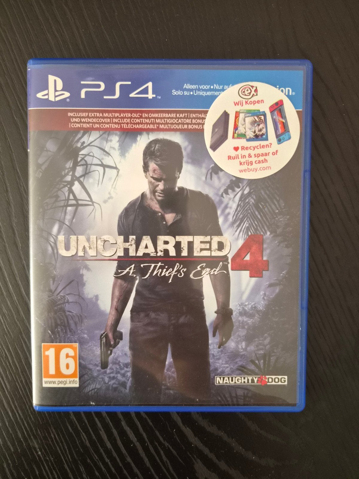 Uncharted 4: A Thief's End (PS4), Avontuur en Actie, 1 speler, Ophalen of Verzenden, Zo goed als nieuw