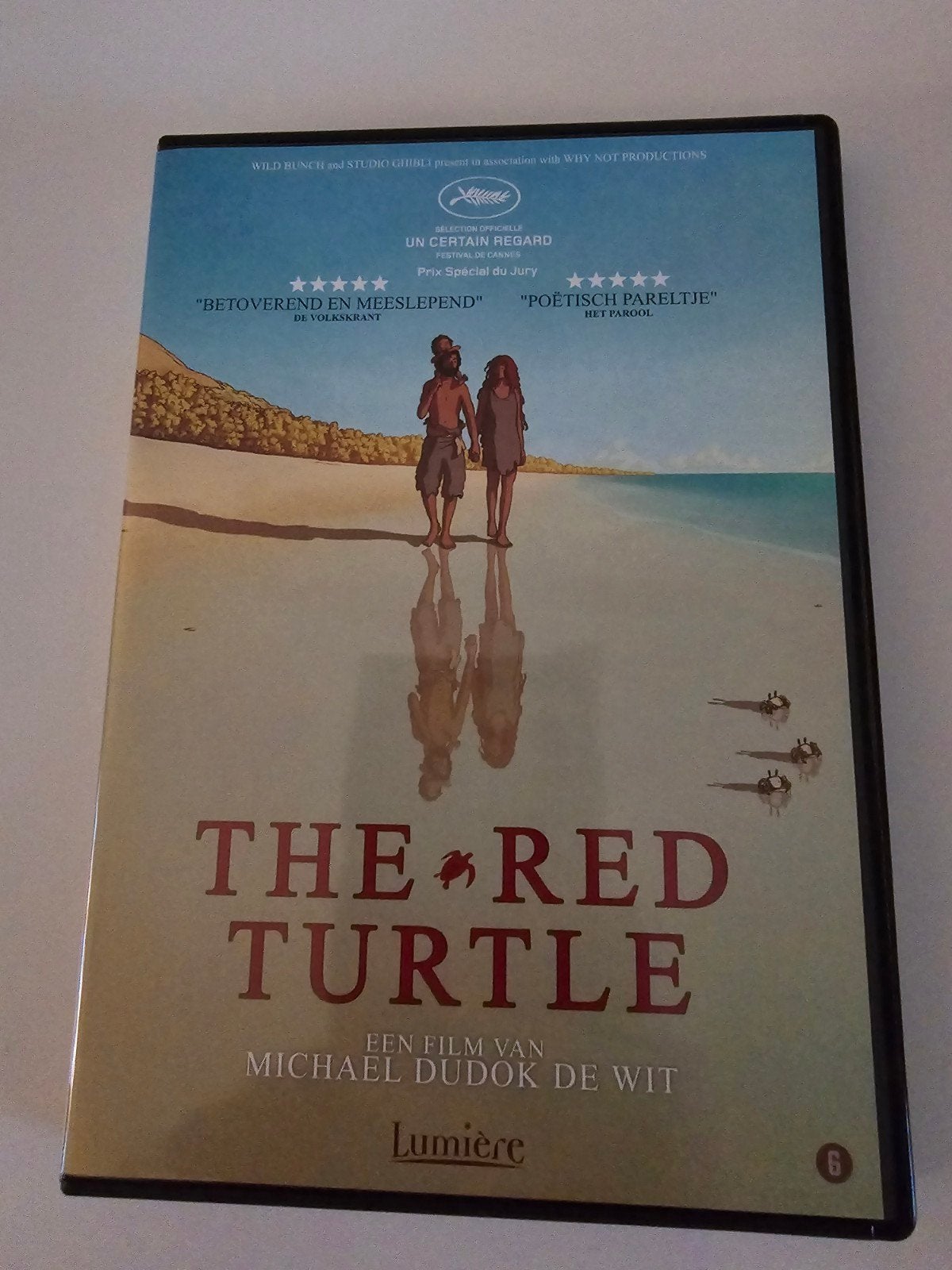 Dvd the red turtle - lumiere, Cd's en Dvd's, Dvd's | Filmhuis, Zo goed als nieuw, Overige gebieden, Ophalen of Verzenden