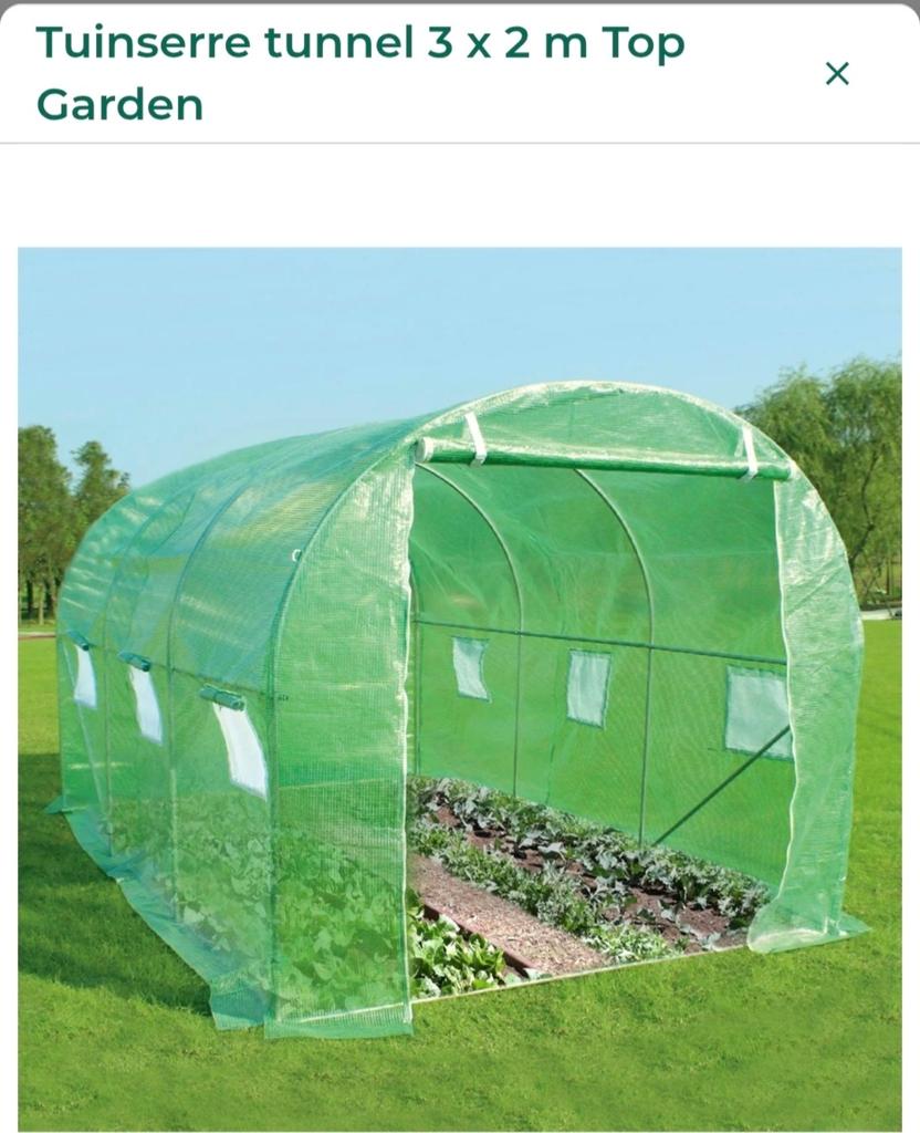 Tuinserre tunnel 3 x 2 m Top Garden - Nieuw in doos, Tuin en Terras, Ophalen