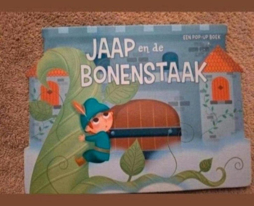 Jaap en de Bonenstaak - Een Pop-Up Boek, Onbekend, Jongen of Meisje, Ophalen of Verzenden, Zo goed als nieuw