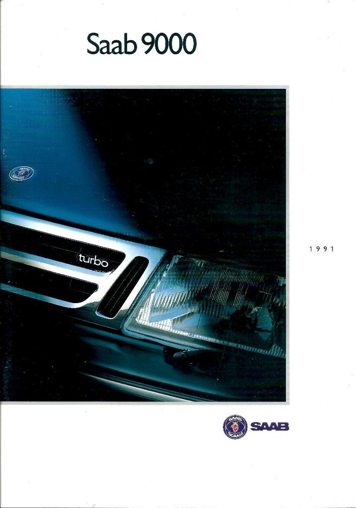 Brochure Saab 9000 1991, Ophalen of Verzenden, Gelezen, Overige merken