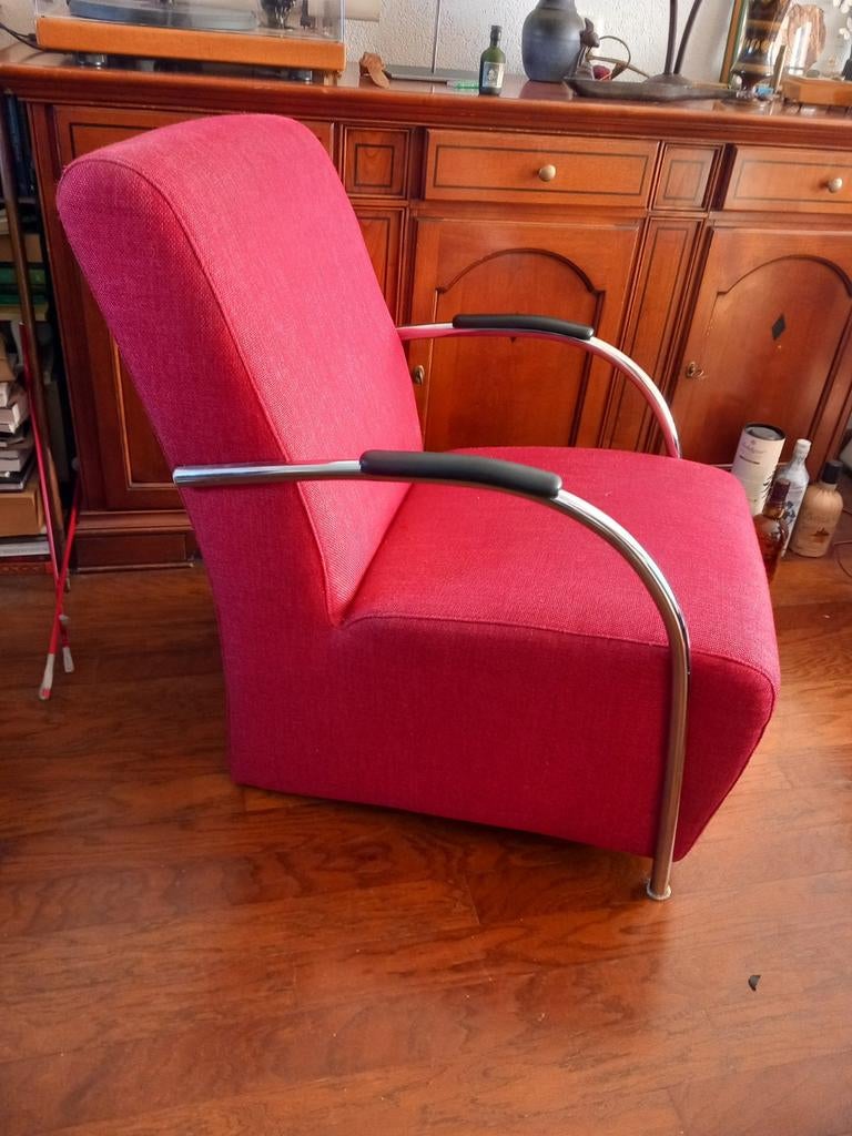 Fauteuils, Gebruikt, 75 tot 100 cm, Ophalen of Verzenden, Stof
