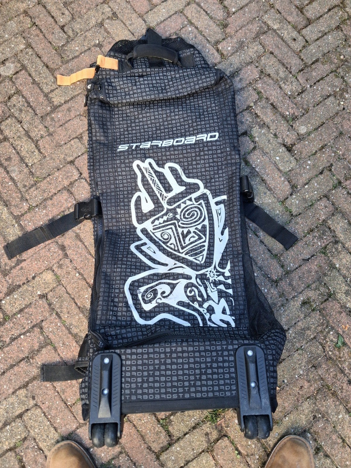 Starboard SUP tas met wieltjes / Drake Shalow vinnen us-box, Ophalen of Verzenden, Zo goed als nieuw, SUP-boards