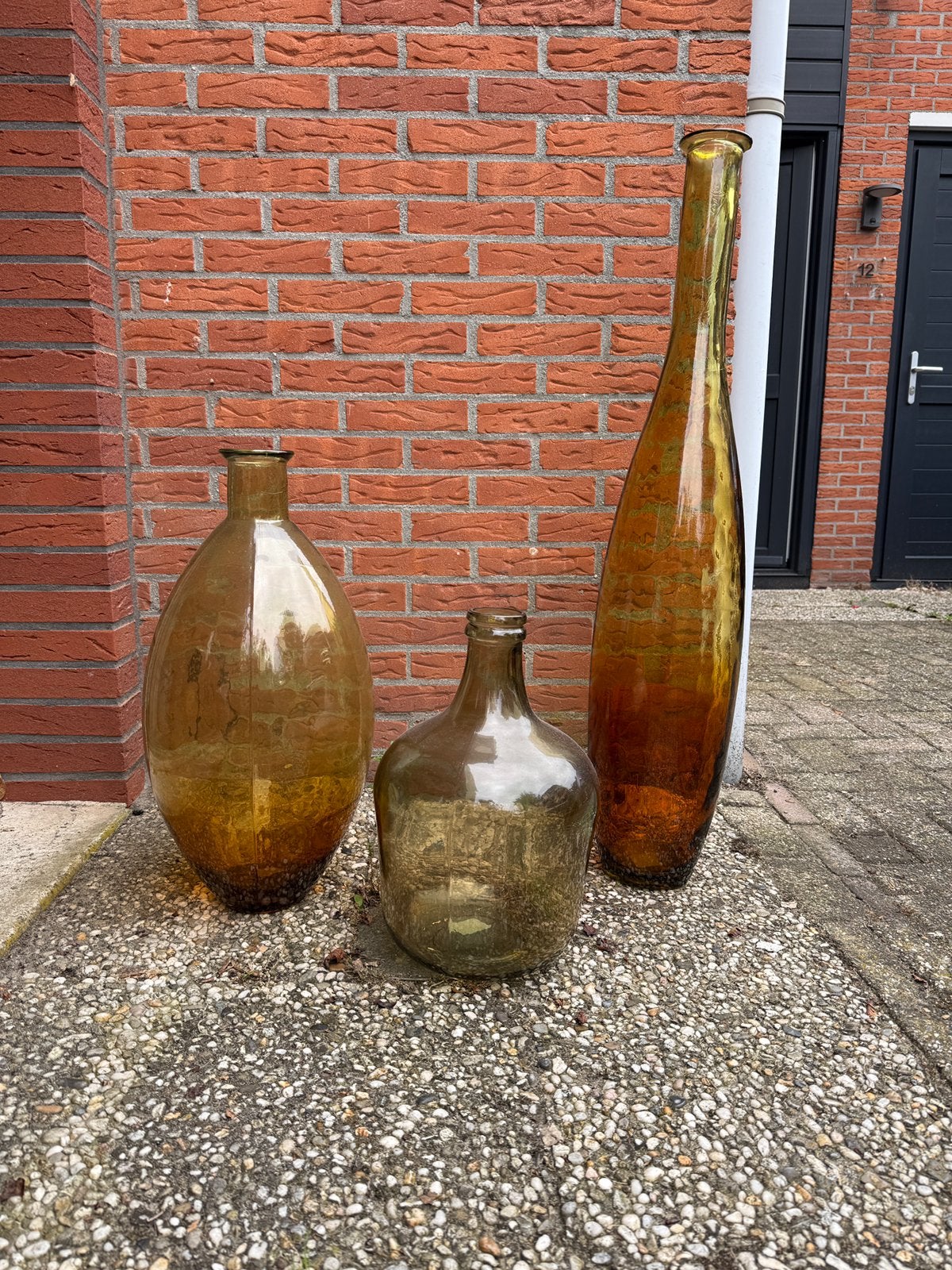 3 mooie vazen te koop, Huis en Inrichting, Woonaccessoires | Vazen, Ophalen, Minder dan 50 cm, Groen, Glas