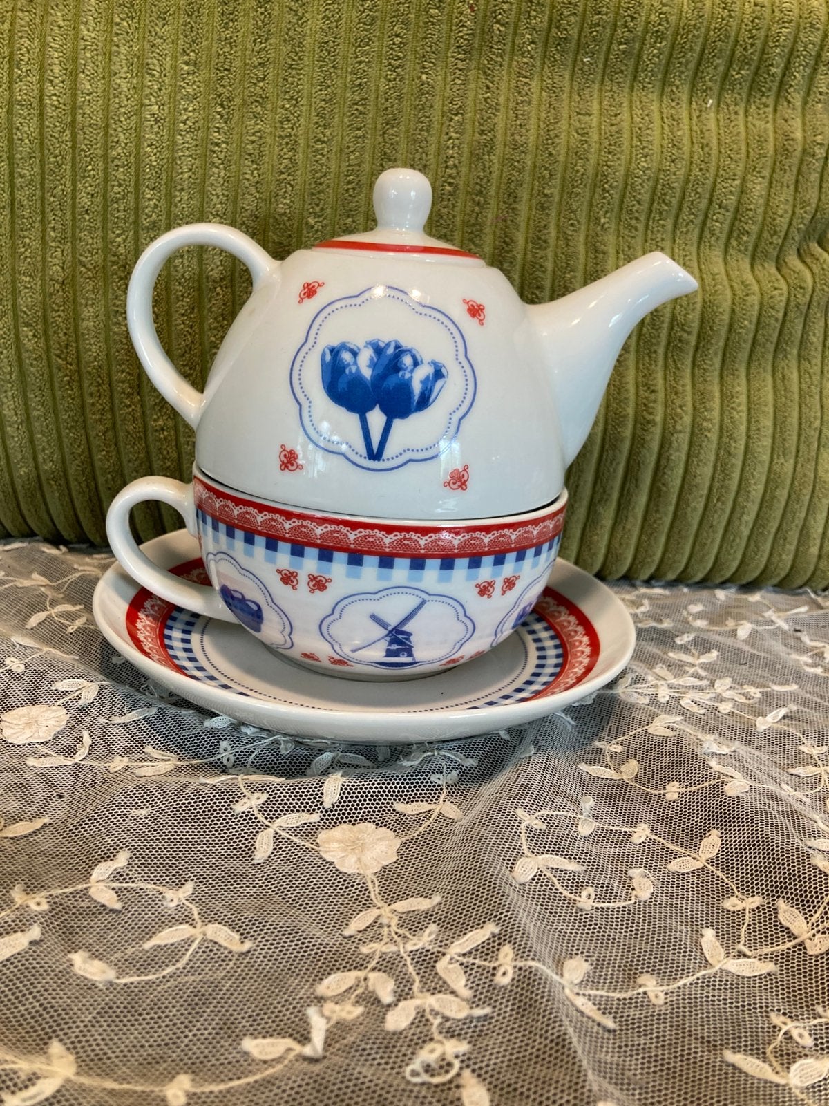Tea for one set, Siaki (310526), Ophalen of Verzenden, Zo goed als nieuw, Overige stijlen, Kop(pen) en/of Schotel(s)