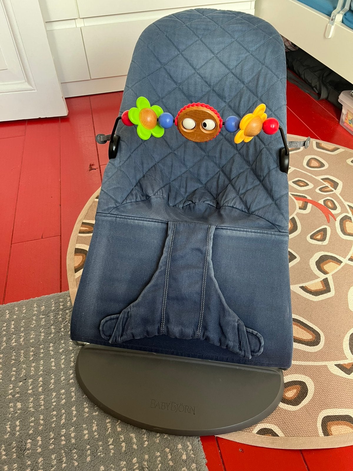 Baby bjorn wipstoel met speelgoed (bouncer with the toy), Kinderen en Baby's, Ophalen, Gebruikt