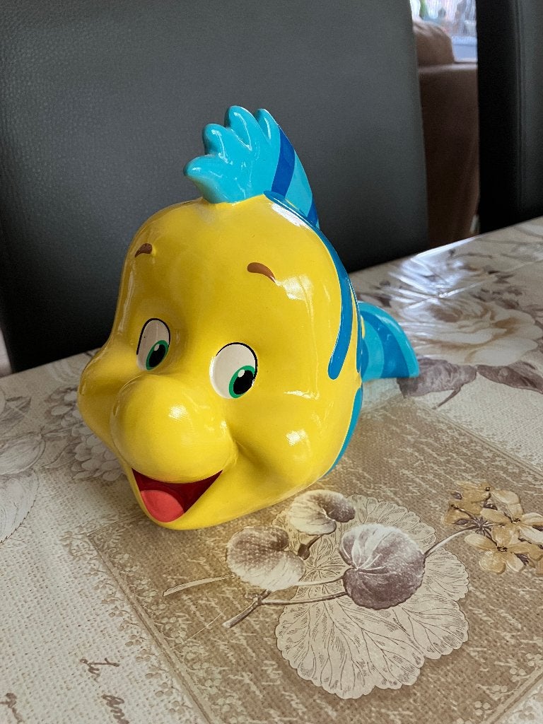 Disney spaarpot Botje ( De kleine zeemeermin ), Verzamelen, Disney, Ophalen of Verzenden, Pocahontas of Kl. Zeemeermin, Nieuw