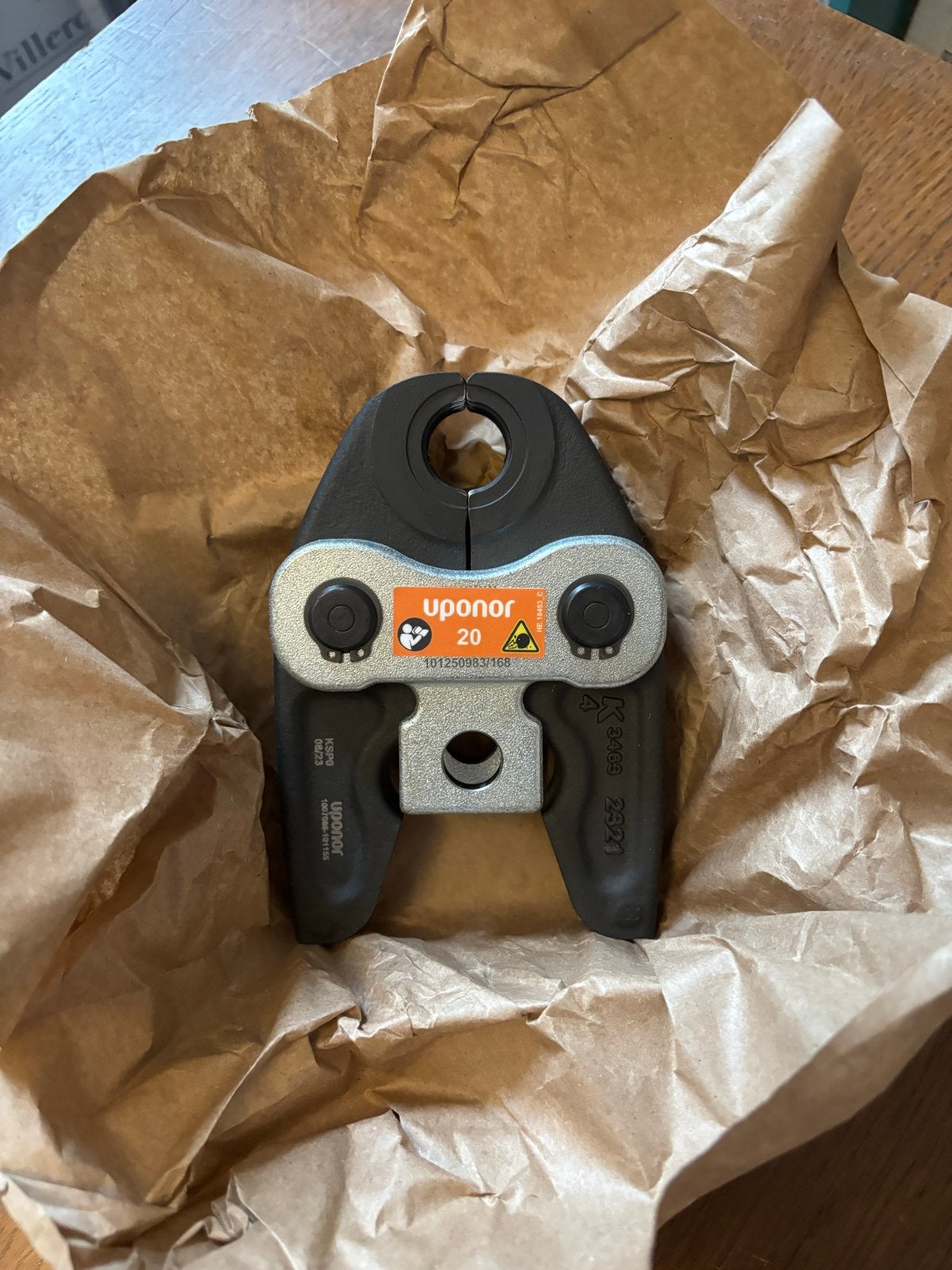 Uponor S-Press UPP1 20 persbek - Nieuw in doos, Doe-het-zelf en Verbouw, Gereedschap | Handgereedschap, Ophalen of Verzenden, Nieuw