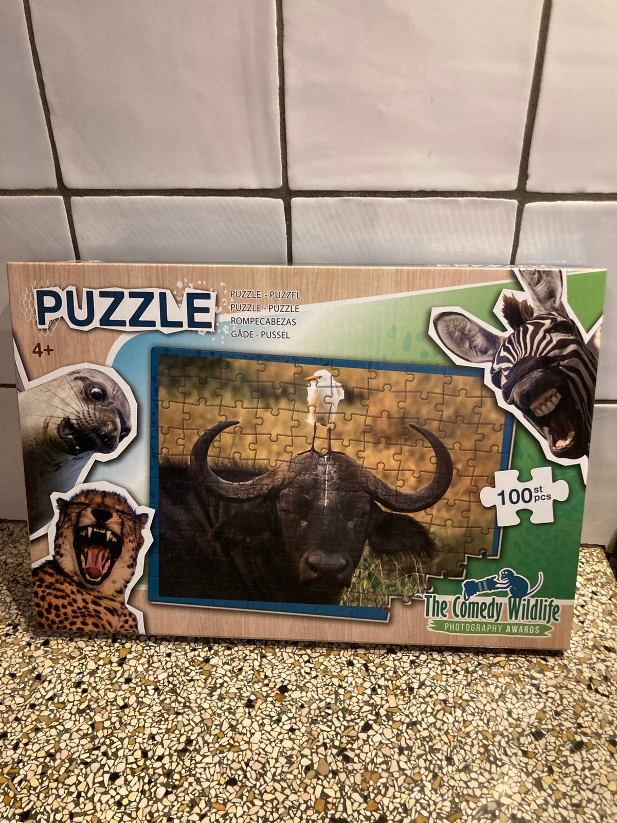 Puzzel bizon, Ophalen of Verzenden, Minder dan 500 stukjes, Zo goed als nieuw
