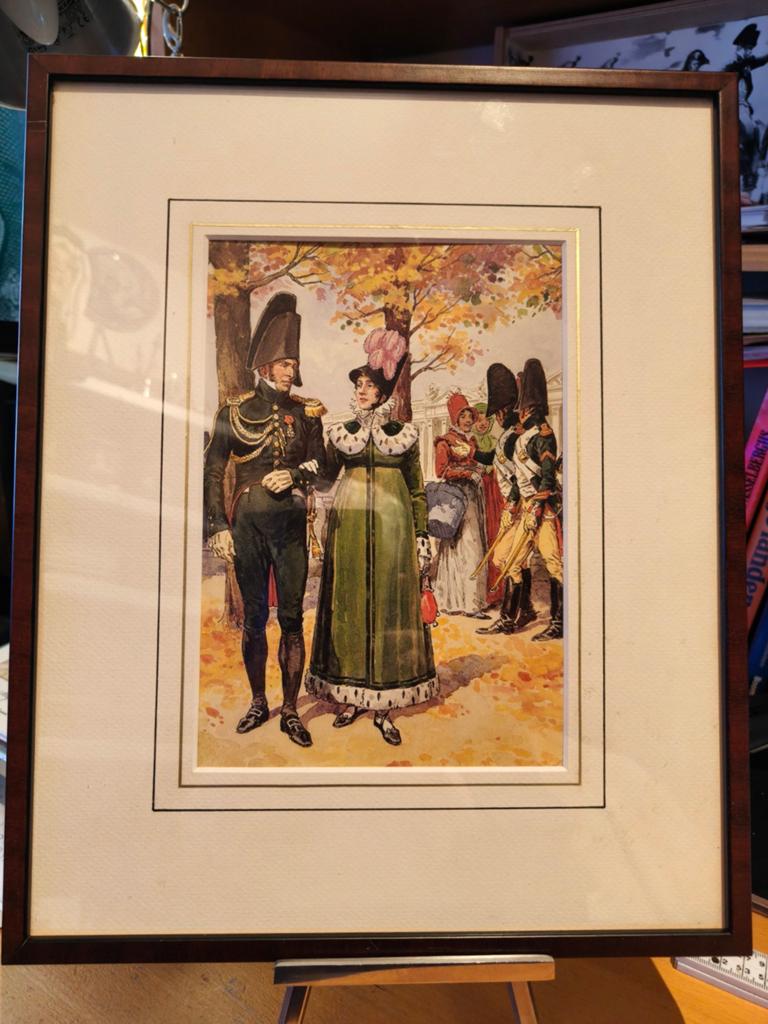 Unieke prent: Uniformen van Napoleons Grande Armée, Ophalen of Verzenden, Landmacht, Overige gebieden, Foto of Poster