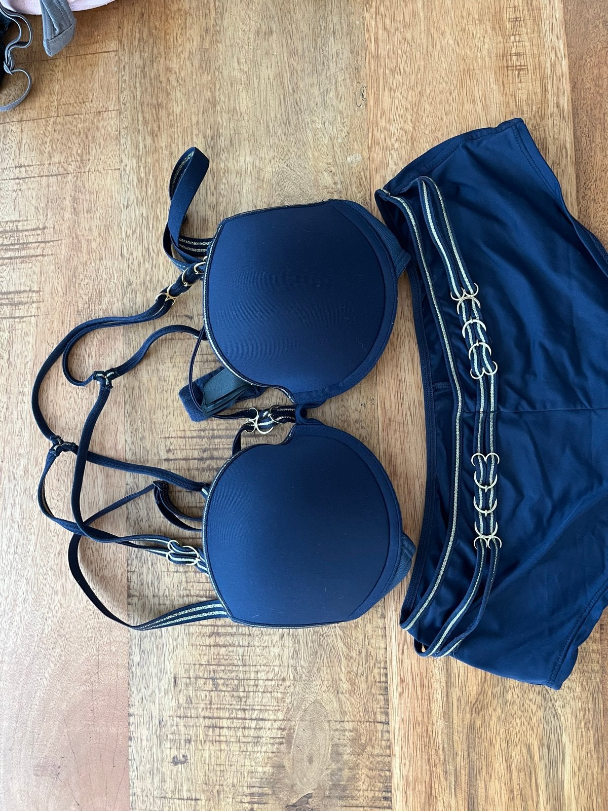 Marlies Dekker BH 70C & Hipster XS - Donkerblauw, Kleding | Dames, Ophalen of Verzenden, Blauw, Setje