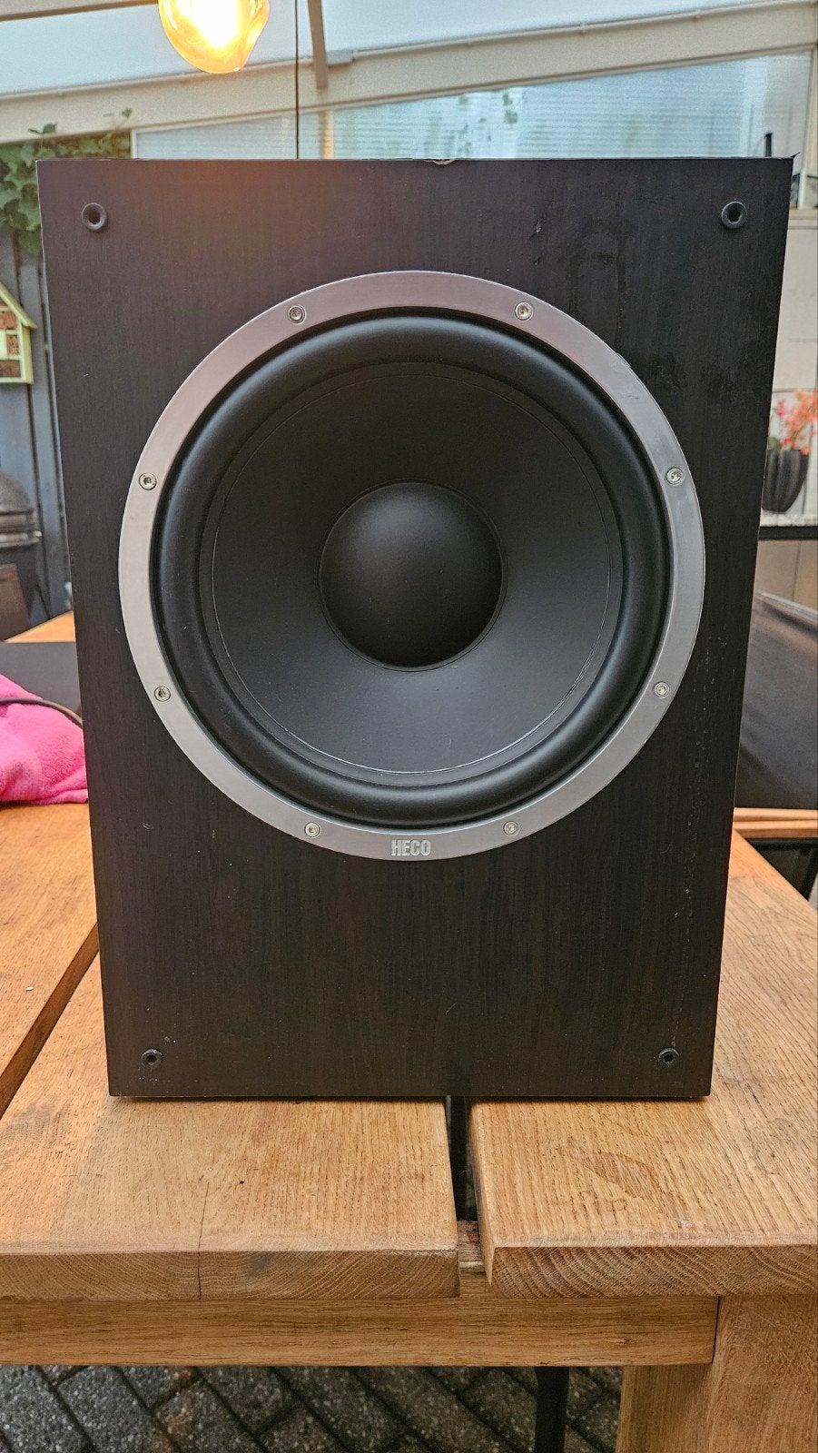 Heco Victa Sub 25A Subwoofer - Krachtige Bass, Gebruikt, Subwoofer, Geschikt voor surround/home cinema, Ophalen